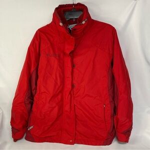 Columbia Women’s Vibrant Red Outdoor Jacket 2 Pieces Size Large